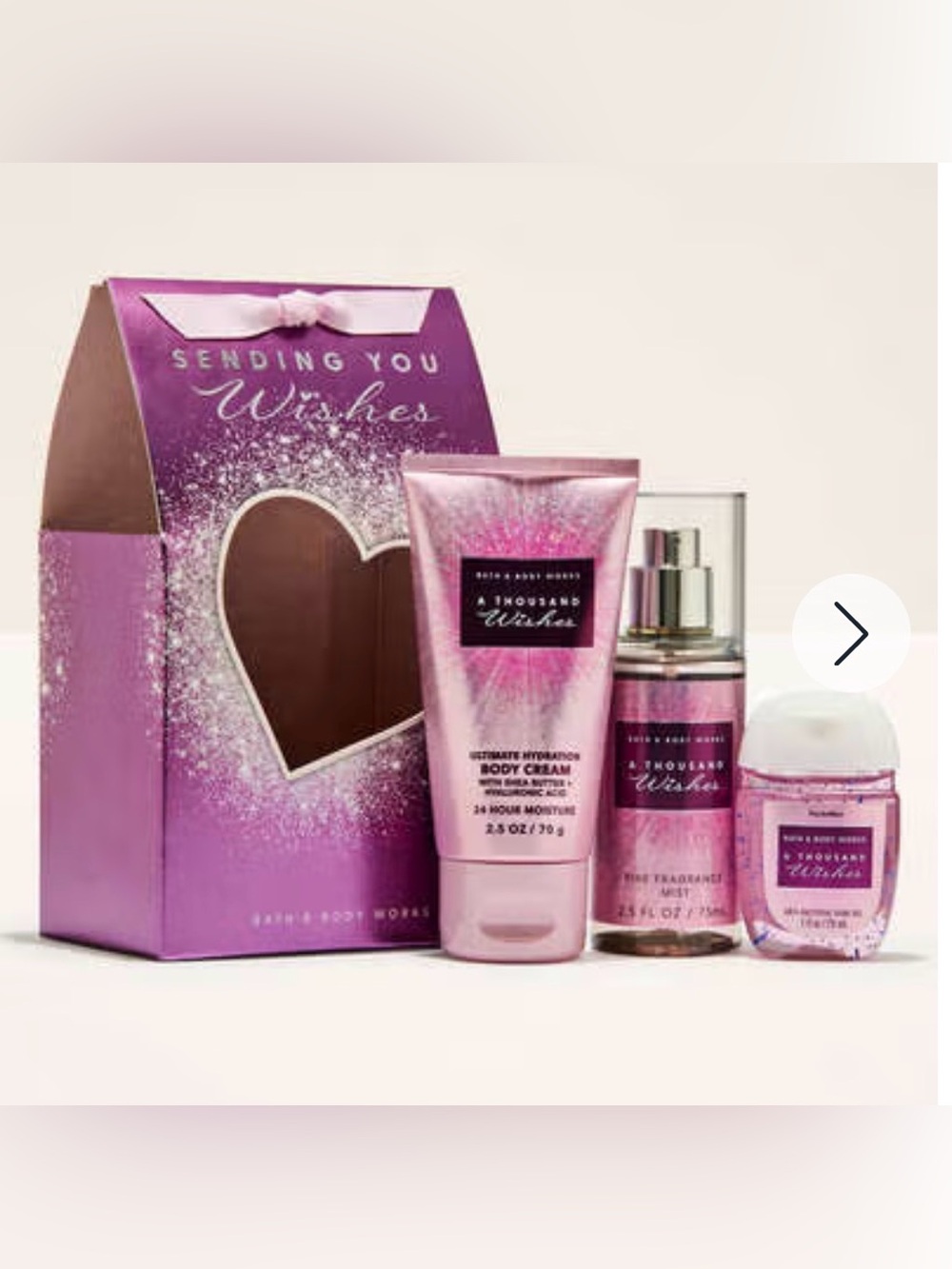 Bath & Body Works A Thousand Wishes Pink Gift Set